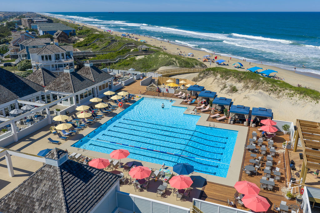 Arial Picture of Beach Club pool